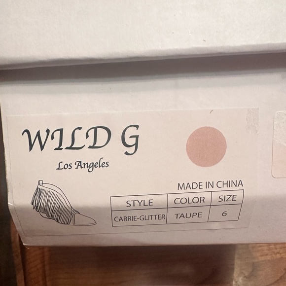 Fringe Glitter Ankle Boots - Silver and Tan - Picture 11 of 11